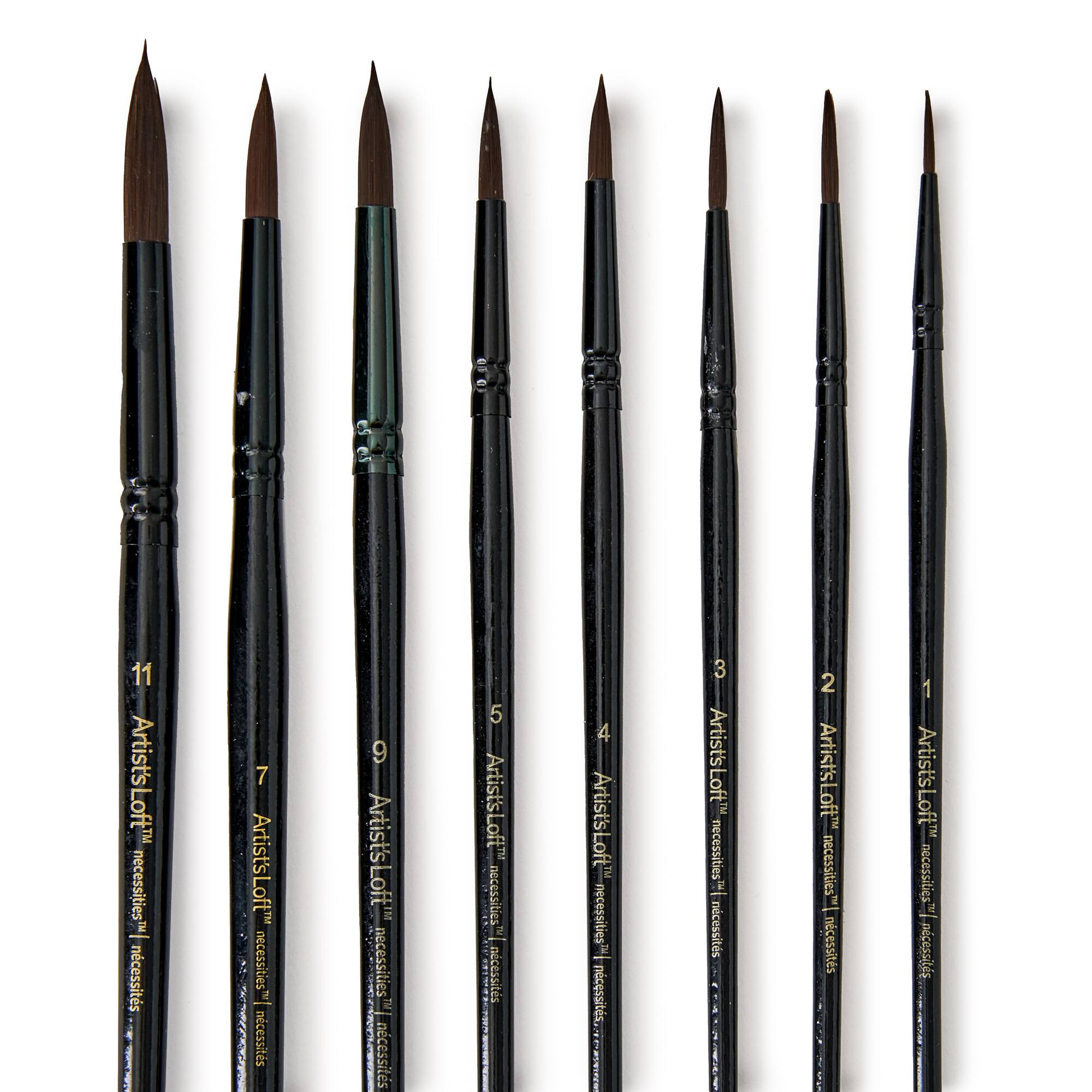 Necessities™ Synthetic Watercolor Round 8 Piece Brush Set by Artist's Loft®